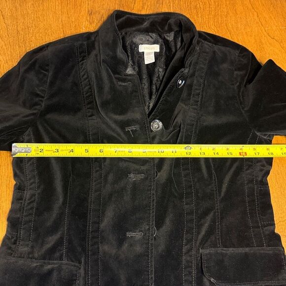 Chico's Black Velvet Cocktail Jacket - Picture 8 of 14
